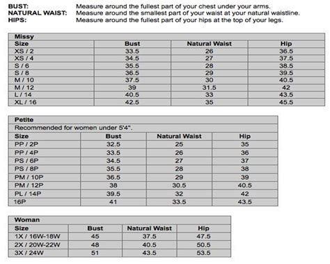 xscape size guide|xscape evenings sizing chart.